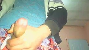 Hot boy cumming loud while masturbating rough solo orgasm