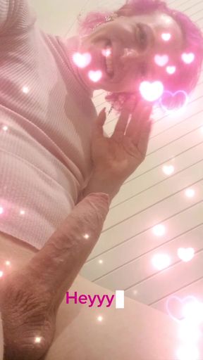 Trans amateur solo masturbation