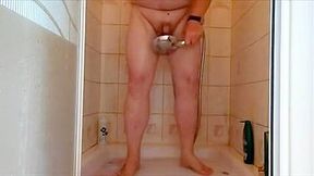 Shaving in the shower
