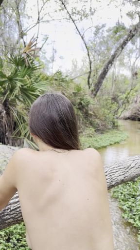 Hot outdoor bareback action