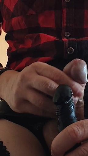 Jerking off, Sucking and Savoring Cum