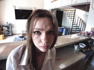 POV: The stepsister asked me not to inside, but I couldn't resist.