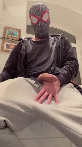 Me and my mask... Next, as always, my cock is massaged