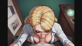 Blow Jobs Fantasies #3B: Confession of an Office Oral Obsession (Animated)