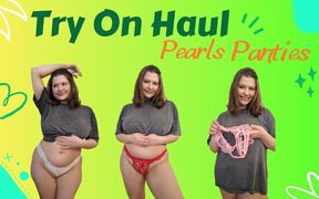Pearls Panties Try on
