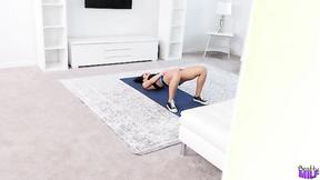 I get hard-on while i'm watching my stepmum doing yoga - Crystal Rush