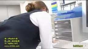 Secretary Gone Wild! Naughty Janitor Sexual Stimulant Prank Leaves her Craving More.