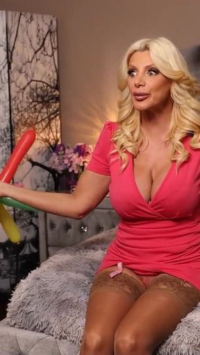 Brittany Andrews Dildo Fucks Her Pussy and Ted E Jerks off!