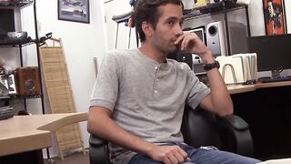 Hung pawnbroker fucks and films cute straight dude