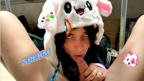 Lille passiv femboy gav far et sødt bj