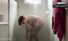 Day 8 #Voyeur - She is taking a shower, her assets is perfect