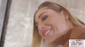 Sexy tattooed blonde MILF Kleio Valentine gets anally fucked hard