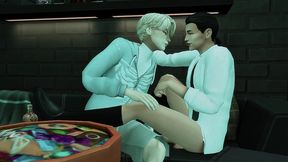 stepbrother seduced his stepnephew for hard anal sex and facefuck on halloween (sims + anime hentai + sfm)