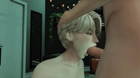 stepbrother seduced his stepnephew for hard anal sex and facefuck on halloween (sims + anime hentai + sfm)