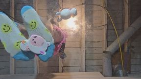 Chrissy underglass squishy smash in fuzzy socks