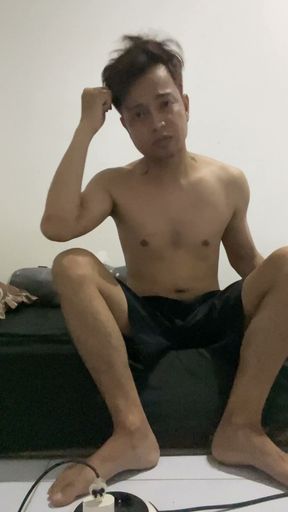Gay caught masturbation