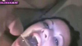 College teen in threesome with bf and friend