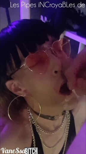 This Slut Didn't Pay Her Rent, She Will Serve as a Cock Juice Support for Her Landlord. Vanessabitchx