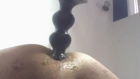Big sex toy deep in my ass
