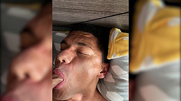 Petite Blonde Latina Trans Girl Itzel Saenz Takes Cock & Cums From Head