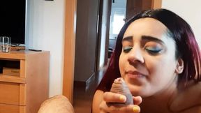 sloppy blowjob and POV rimjob rimming