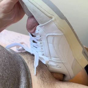 Playing With Sneakers and Cum Fast