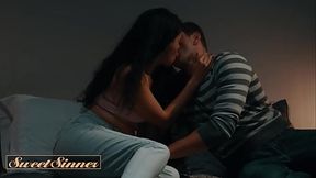 SWEET SINNER - Smoking Hot Babe Gets Folded Like A Pretzel By Nathan Bronson And Gets His Cum All Over Her Ass