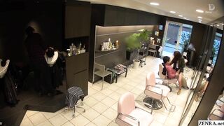 JAV hair salon audacious blowjob Ian Hanasaki Subtitled