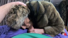 milfycalla- face fuck,cum play and masturbation while wearing a fur coat and long red boots ep 211