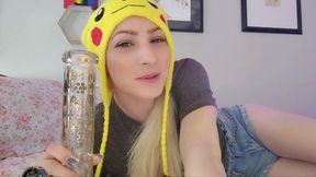 Super Lovely Trans Nymph wants to Smoke 420 with You and then Have You Watch Her Jack - POINT OF VIEW