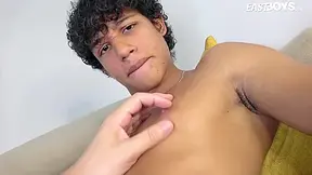 Latino With Big Cock & Fat Load With Curly Boy