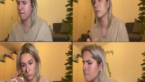 Get ready with me while farting with face expressions''