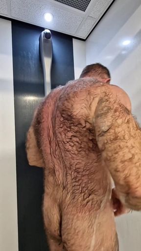 Hairy Jack Taking a Shower
