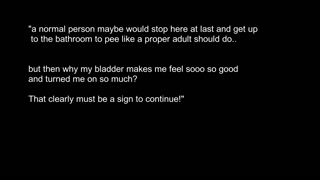 Saras Adventures - Full bladder pillow humping after waking up