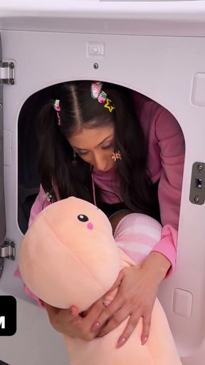 Stepdad's Monster Cock Turns Pillow Humper into Moaning Slut   Clip 1