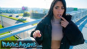 Megan Fiore's juicy bubble butt bounces as she takes a hard cock in public