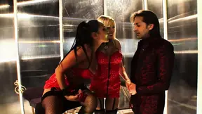 Cindy and Romana Take Turns Getting Fucked and Swallowing Cum Inches From Each Other