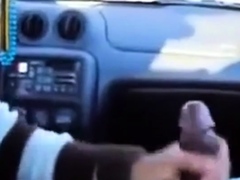 BBC gets a handjob in the car