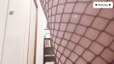 Goth BBW With Big Tits Squirts Puddle While Changing Clothes in Fishnets and High Boots Choking on Toys