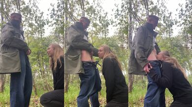 Lesbian Public Oral In The Forest