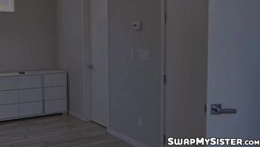 Kinky girls Angel Youngs and Samantha Reigns have a plan to swap each others stepbrother