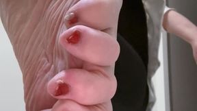 Your POV of my feet on your face