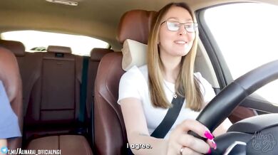 -More, more, I want deeper! "Fucked stepmom in car after driving lessons"