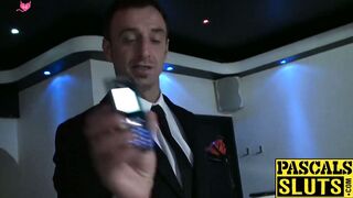 Hot British babe banned search eats cum after Pascal White drills her