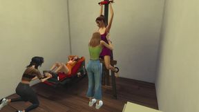 LILYA et ELISA chatouille leurs 2 rivals