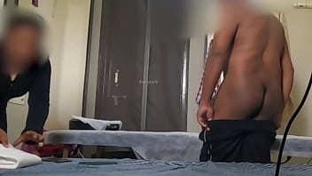 Dick flashing to massage girl piuki in Thailand