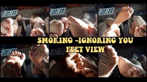 SMOKING - IGNORING YOU - FEET VIEW