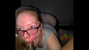 Thick nerdy White Girl in glasses Sucks and Fucks Black Cock Jungle Bunny (FULL-VIDEO)