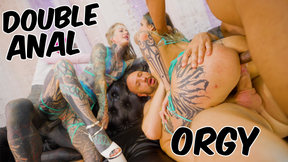 Double Anal Squirt Mayhem - 2 Girls Balls deep in ther Assholes - Pornstars having fun - DP, DAP, ATM, ATOGM, gape, prolapse, squirting