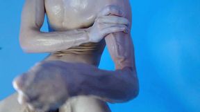 naked hot guy showing all his body veins
